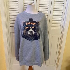 Gray Chicago Bear Sweatshirt